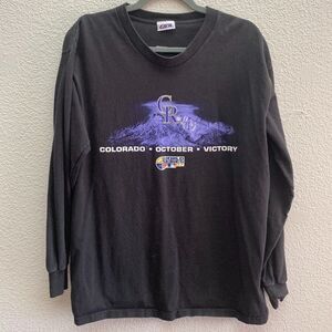 Colorado Rockies Baseball 2007 World Series Colorado October Victory Shirt Large